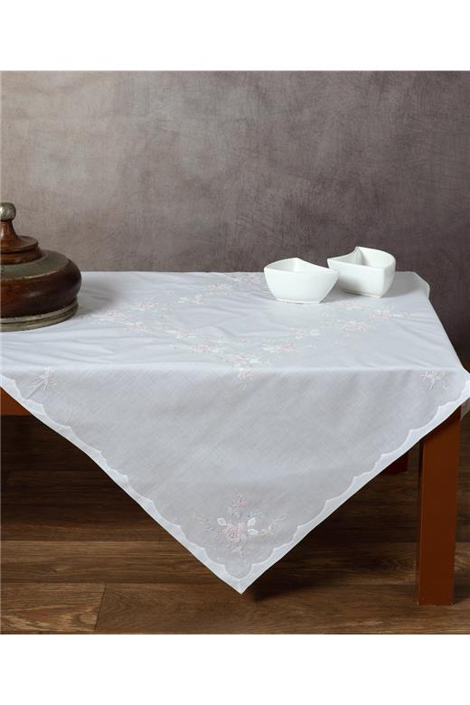 Χειροποίητο τραπεζοκαρέ 009 (140cm x 140cm) οπαλίνα