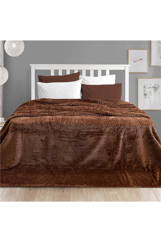 LINO ΚΟΥΒΕΡΤΑ ISMAK BROWN 220Χ240