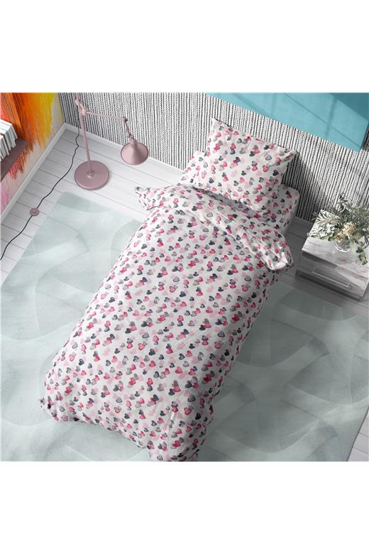 ΣΕΝΤΟΝΙΑ ΕΜΠΡΙΜΕ ΣΕΤ 3 τεμ ΠΑΙΔ Cotton 100% 160Χ240 Hearts
