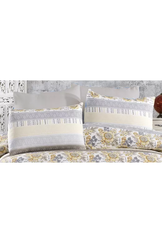 ΜΑΞΙΛΑΡΟΘΗΚΗ ΕΜΠΡΙΜΕ  Cott/Pol 70/30 50Χ70 Ηλιαχτίδα 370 Grey-Beige