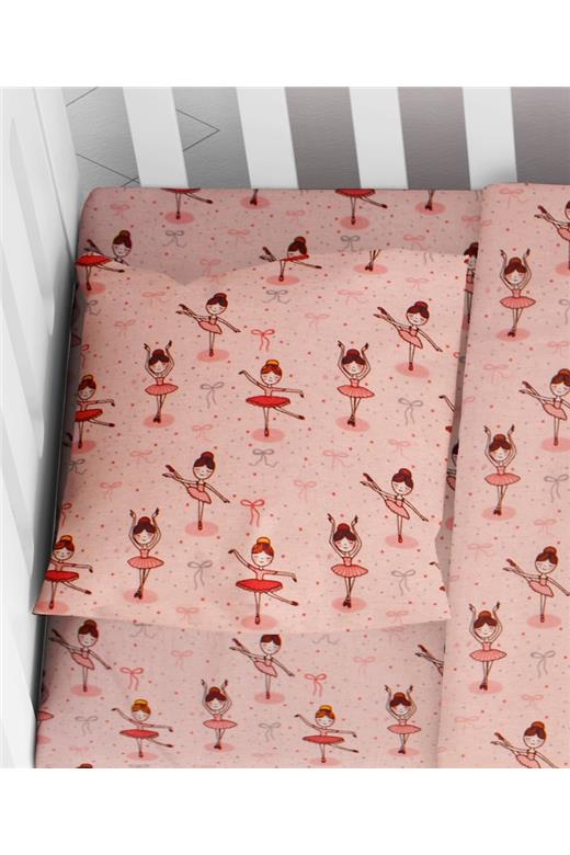 ΜΑΞΙΛΑΡΟΘΗΚΗ ΕΜΠΡΙΜΕ ΒΡΕΦ Flannel Cotton 100% 35Χ45 Μπαλαρίνα
