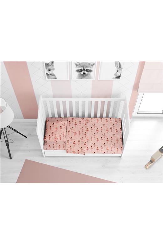 ΣΕΝΤΟΝΙΑ ΕΜΠΡΙΜΕ ΣΕΤ 3 τεμ ΒΡΕΦ Flannel Cotton 100% 120Χ160 Μπαλαρίνα