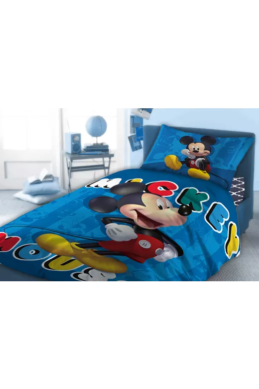 ΣΕΝΤΟΝΙΑ ΣΕΤ 4 τεμ ΠΑΙΔ Cotton 100% 160Χ240 MICKEY 864 Digital Print