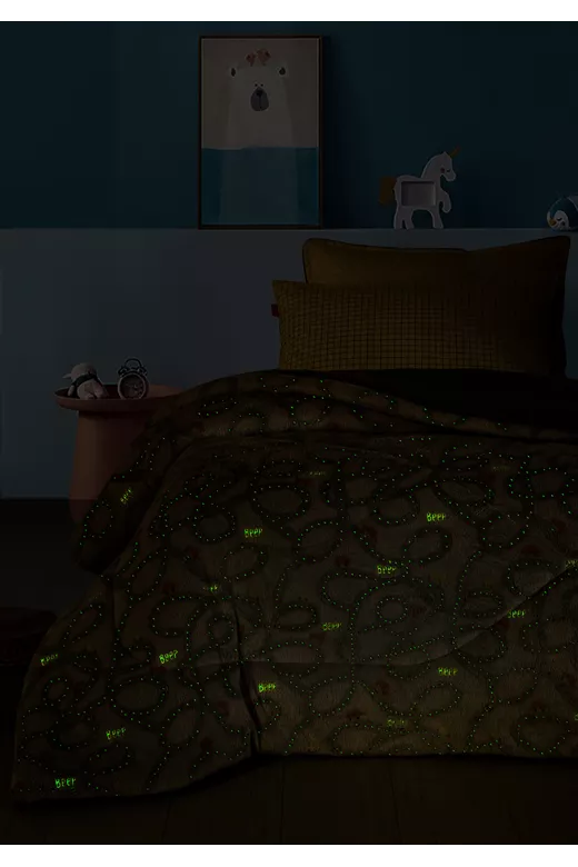 Κουβερτοπαπλωμα Φωσφοριζε Ημιδιπλο Luminous 160X220 TRIP