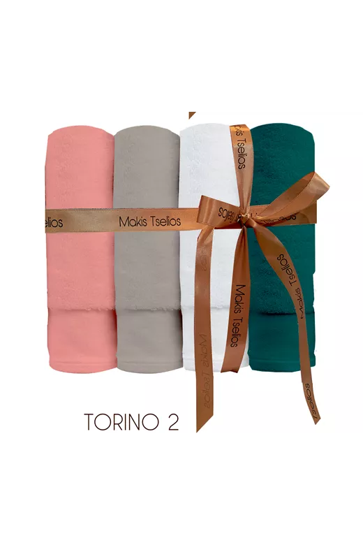 Σετ πετσέτες 4ων τεμαχίων 530gsm Makis Tselios Torino