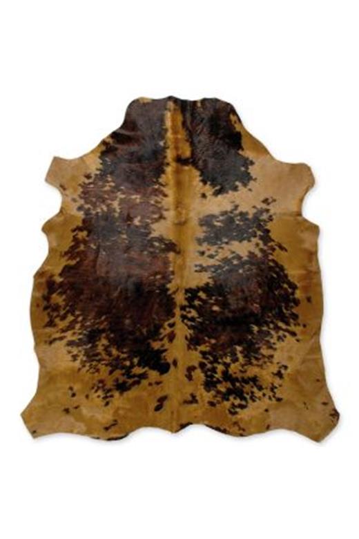 Διακοσμητικό δέρμα Cow Skin Dyed Brown spots
