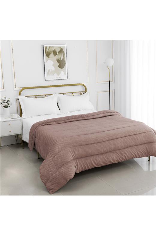 Κουβερτοπάπλωμα damask (170cm x 220cm) syklamen