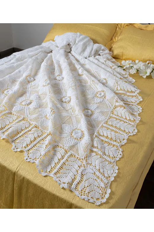 Χειροποίητη πλεκτή κουβέρτα 10049 (225cm x 250cm)