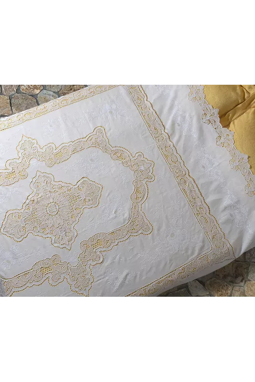 Χειροποίητη λινή κουβέρτα 779 (245cm x 280cm)