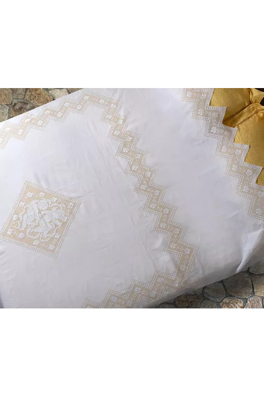 Χειροποίητη λινή κουβέρτα 274 (260cm x 280cm)