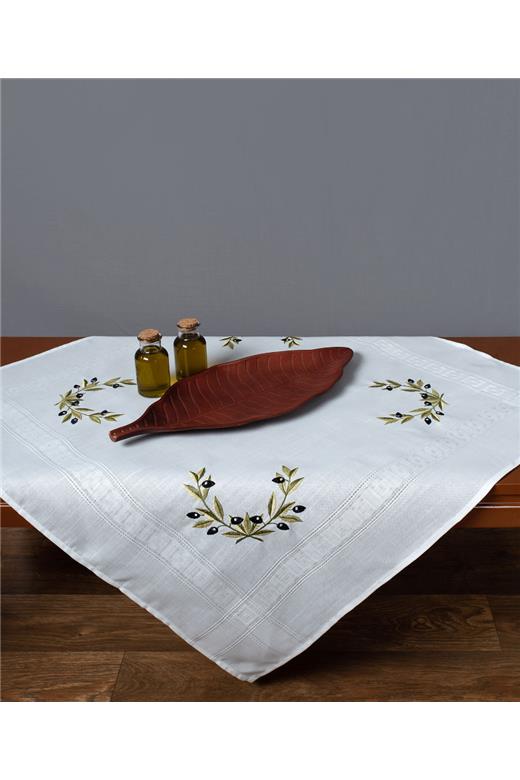 Τραπεζομάντηλο 3854 (135cm x 175cm) λευκό