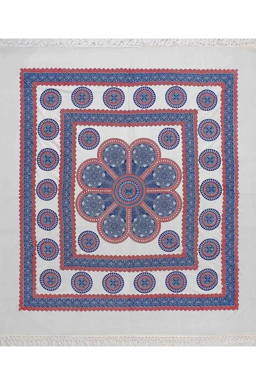 Pestemal διπλό (220cm x 240cm) 3 μπλέ