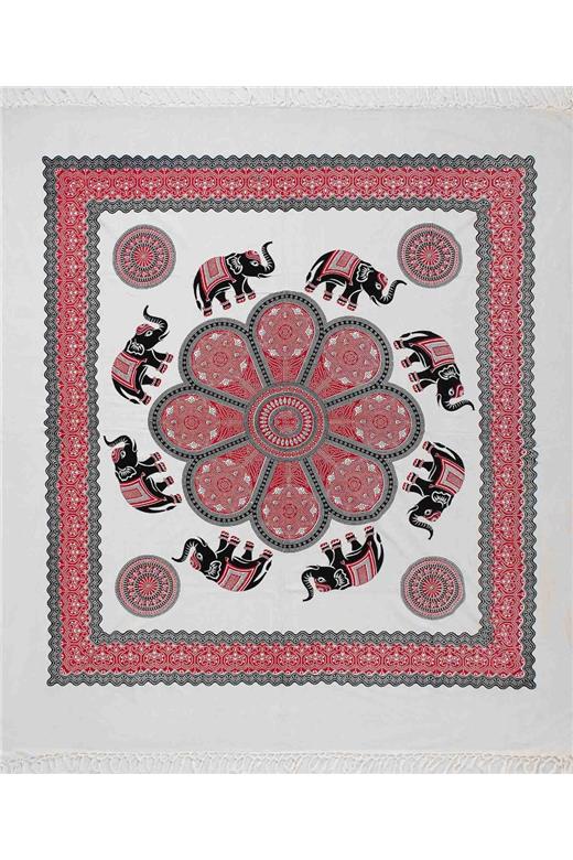 Pestemal διπλό (220cm x 240cm) 6 κόκκινο