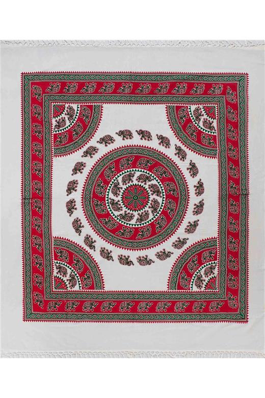 Pestemal διπλό (220cm x 240cm) 9 κόκκινο