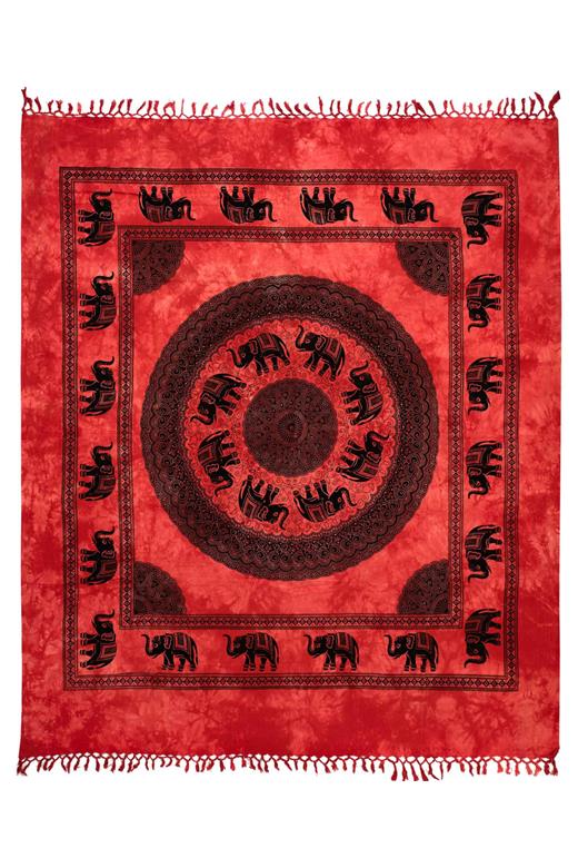 Pestemal διπλό (220cm x 240cm) 18 κόκκινο
