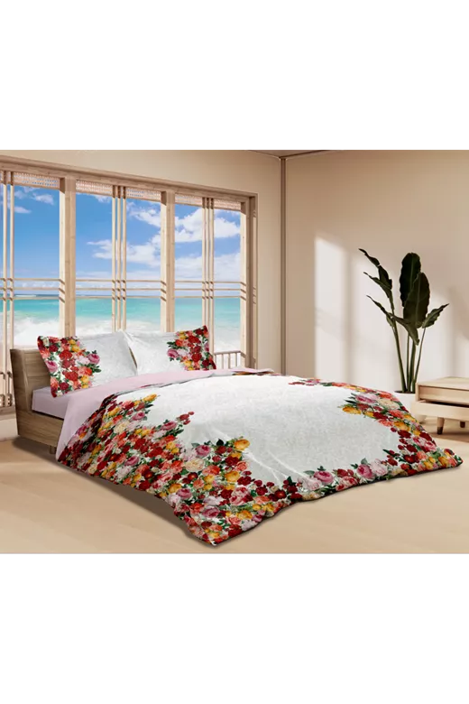 Σετ κουβερλί βαμβακοσατέν 240TC Digital Print Makis Tselios Giardino