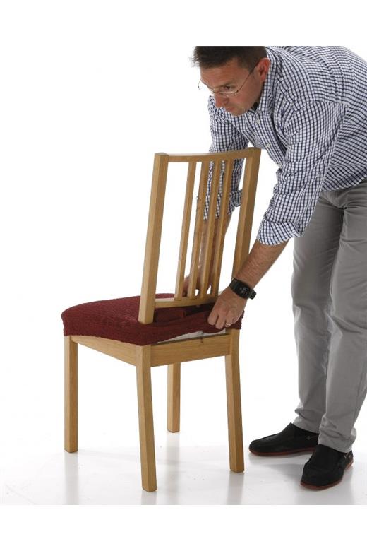 Σετ (2 Τμχ) Ελαστικά Καλύμματα Καπάκια Καρεκλών Daniela Καφέ