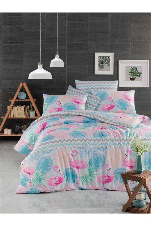 Σετ Σεντόνια Υπέρδιπλα (240X270) Mcdecor Flamingo
