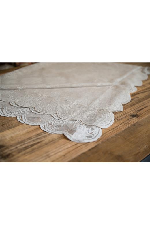 Σεμέν Δαντέλα (40X40) Light Grey 4849 Mc Linen
