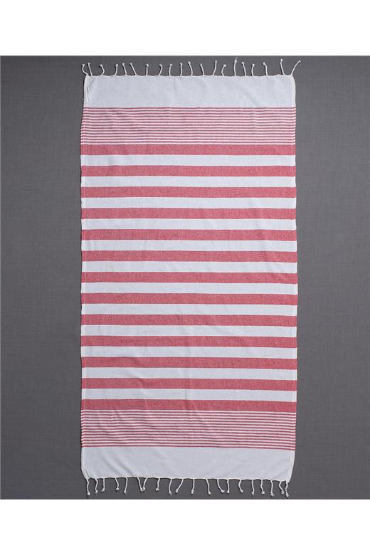 Pestemal sf1753 (90cm x 180cm) κόκκινο