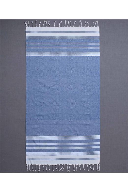 Pestemal sf1754 (90cm x 180cm) μπλέ ρουά