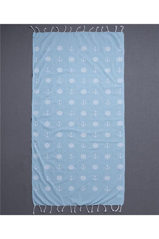 Pestemal sf1755 (90cm x 180cm) σιέλ